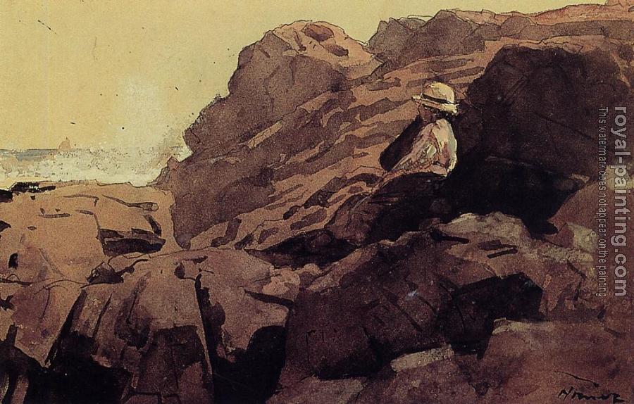 Winslow Homer : Boy on the Rocks